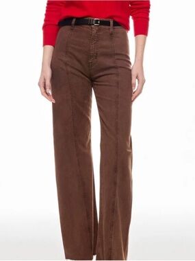 Pistola Penny Seamed High Rise Wide Leg Jeans